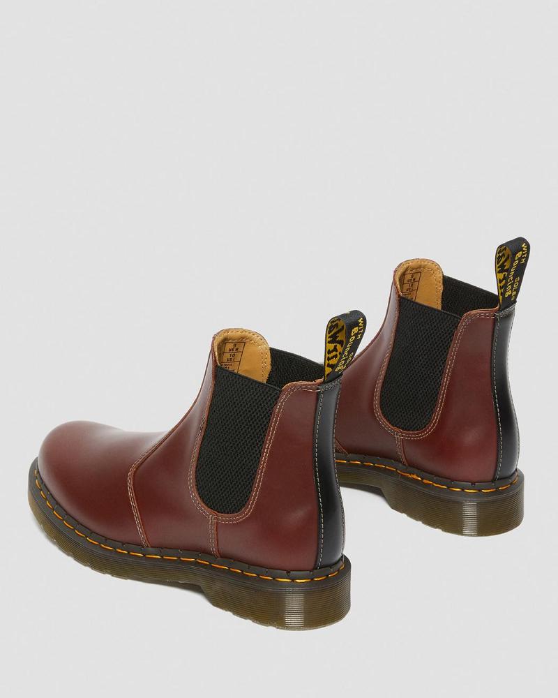 Dr Martens 2976 Abruzzo Leren Enkellaars Heren Bruin Zwart | NL 382XYU